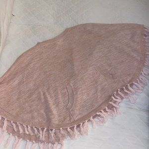 Girls Lilly Pulitzer shawl sweater. Pink shimmer.